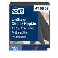 Õhtusöögisalvrätikud Tork LinStyle tumehall , 4F.39x39cm, 50tk 478882