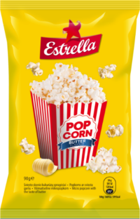 Mikropopkorn ESTRELLA võimaitseline, 90g