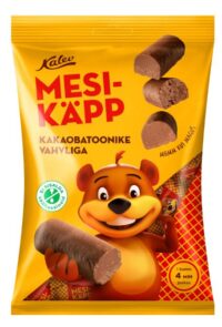 Kakaobatoonikesed KALEV Mesikäpp, vahvliga, 150g