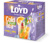Külm tee LOYD Cold Infusion, apelsini ja salveimaitseline, 12 x 2,5 g