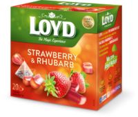 Tee LOYD maasika- ja rabarberimaitseline 20 x 2g