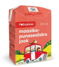 Maasika-punasesõstrajook PÕLTSAMAA, 200ml