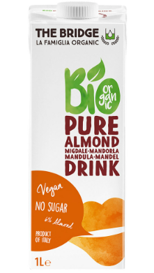 Bio mandlijook THE BRIDGE Pure, 1L