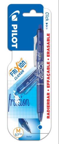 Tindipliiats Frixion Clicker 0,7 mm, sinine, blistris