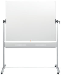 Magnettahvel Nobo Classic 150x120 cm, kahepoolne, pöörlev, ratastel, valge