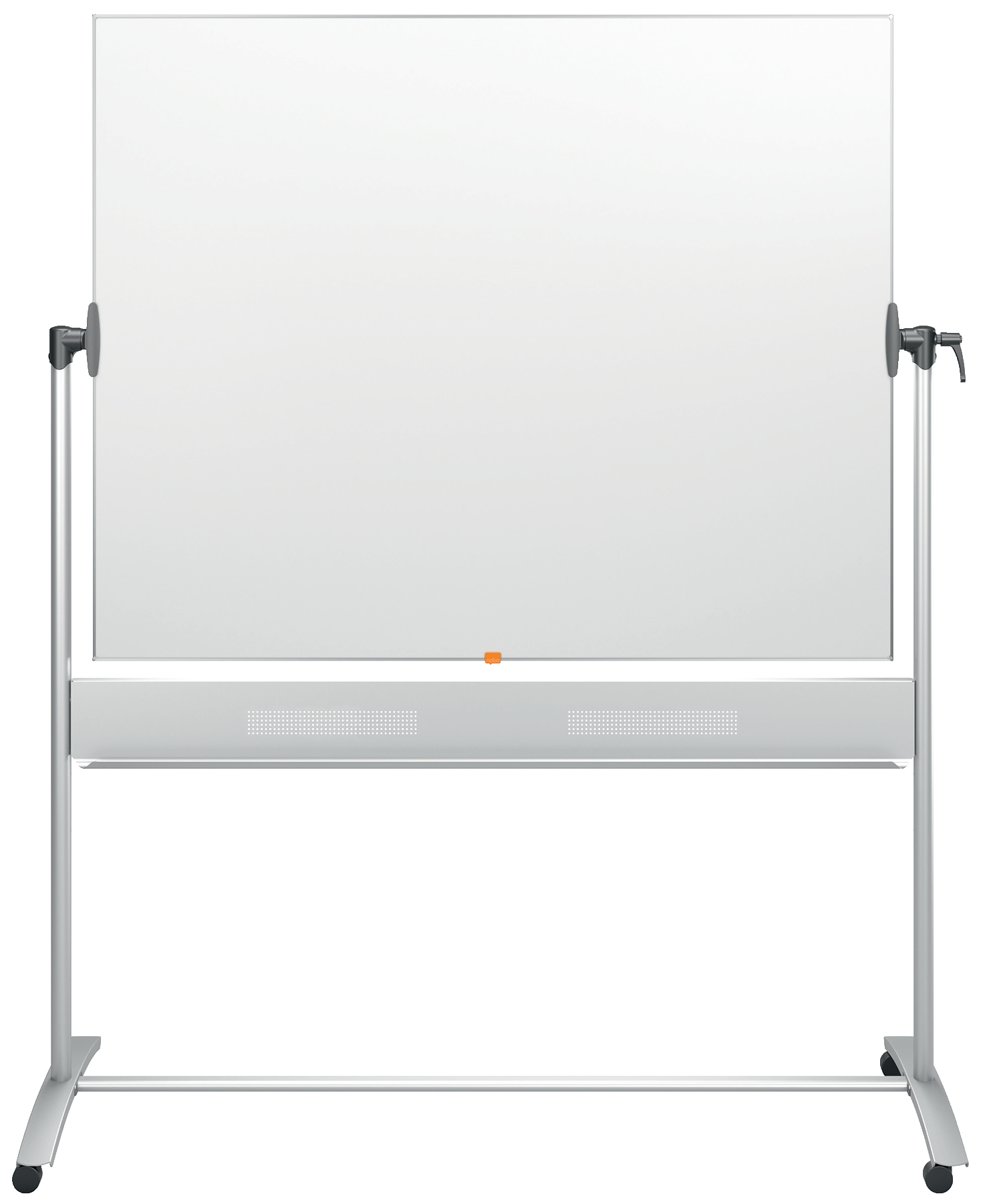 Magnettahvel Nobo Classic 150x120 cm, kahepoolne, pöörlev, ratastel, valge