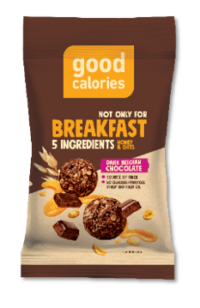 Röstitud kaera suupiste GOOD CALORIES tumedas Belgia šokolaadis, 40g