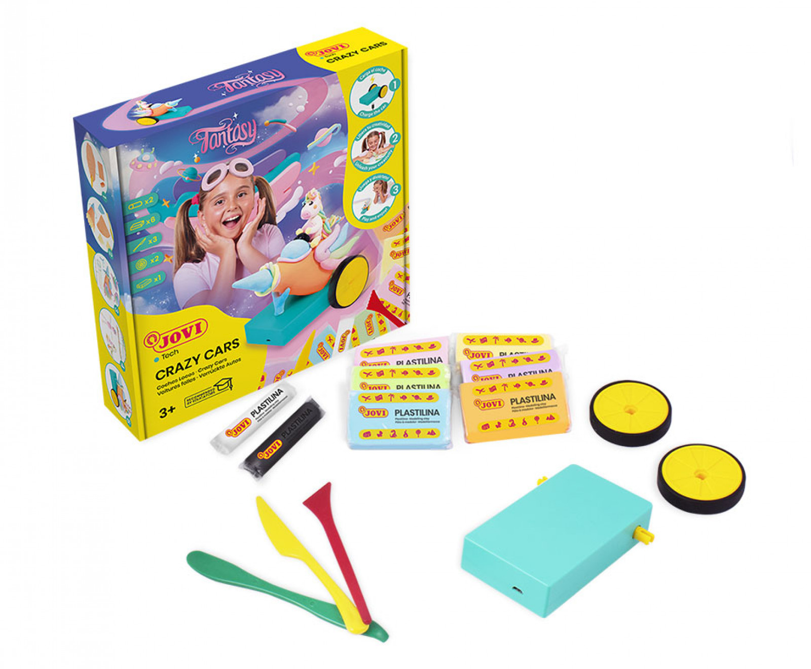 Plastiliinid Jovitech Crazy Cars Fantasy