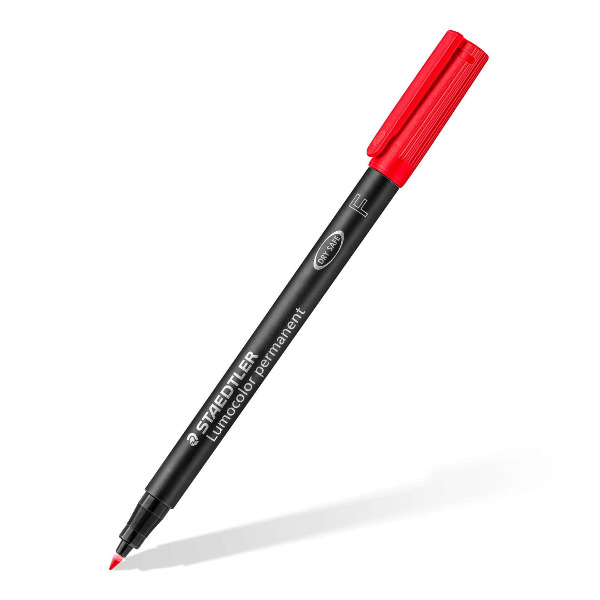 Marker permanentne Staedtler Lumocolor F/0,6 mm, punane