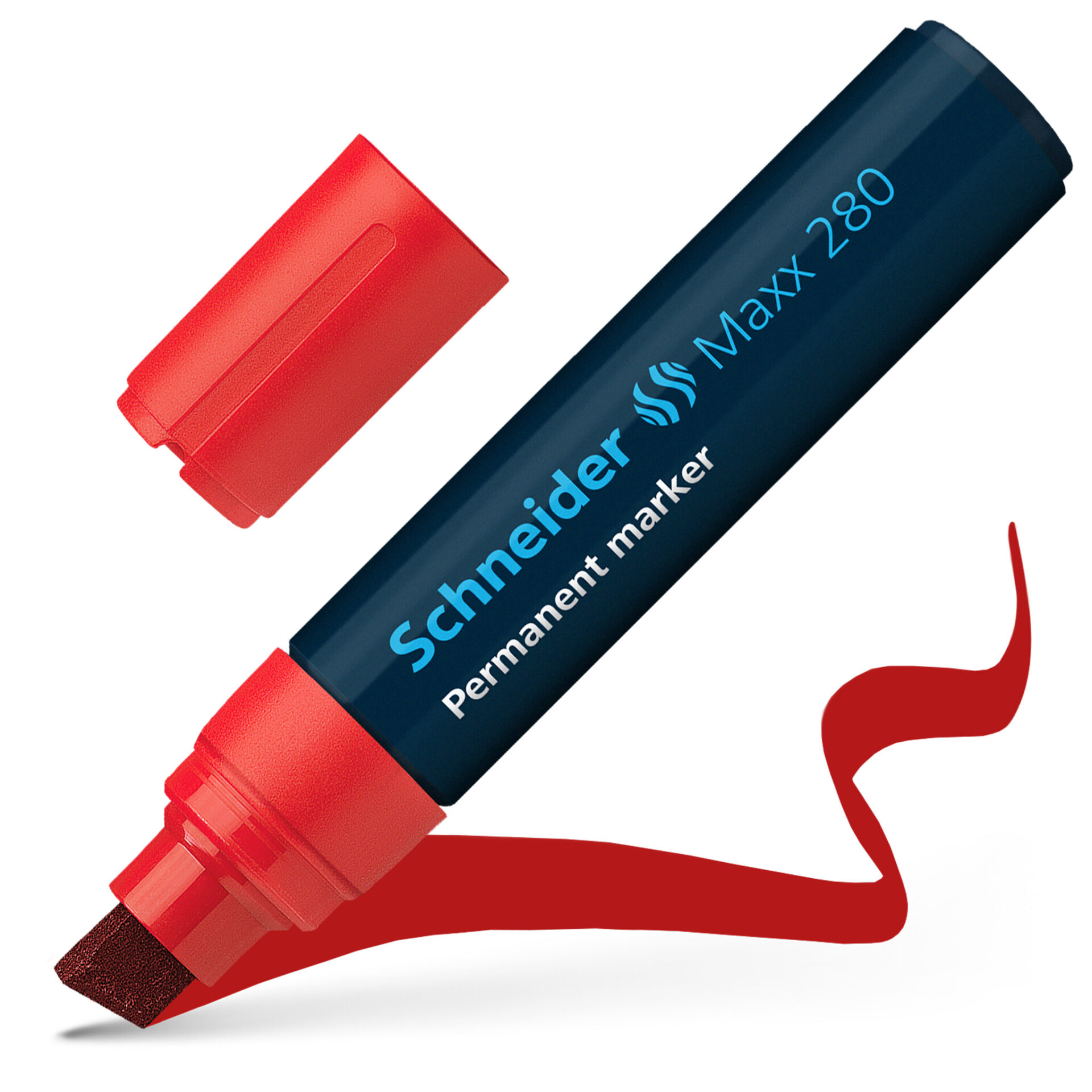 Marker permanentne Schneider 280 lõigatud 4-12mm punane