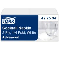 Salvrätikud Tork Advanced, 24x24cm, 2-kih, 200tk, valge 477534