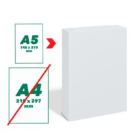 Koopiapaber A5(210x148mm) 80g/m2, 500 lehte 3Re