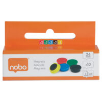 Tahvlimagnet Nobo, 10 pakki, 24mm, värvilised