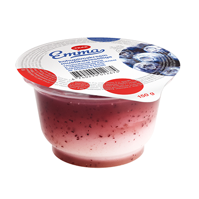 Kohupiimakreem EMMA, mustikakisselliga, 150g