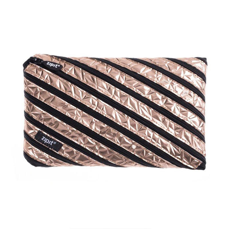 Pinal ZIPIT Metallic Jumbo Pouch, pronks