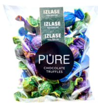 Piimašokolaadi trühvlid PURE täidisega, assortii 500g
