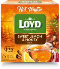 LOYD Puuviljamaitseline tee, Hot Winter, Sidruni ja meega , 15 x 3 g