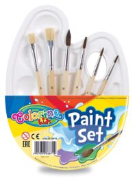 Pintslite komplekt 6tk komplektis+palett