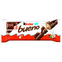 Piimašokolaad KINDER Bueno krõbeda ümbrise ja pähkli- ja piimakreemi täidisega, 43g