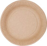 ABCPAK,Papptaldrik, ühekordseks kasutamiseks, pruun, D15 cm, 100 tk