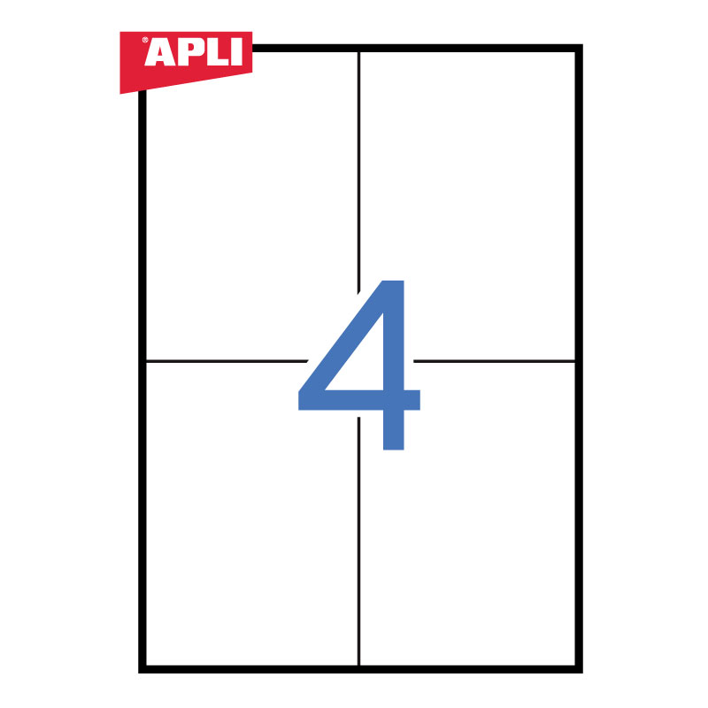 Etiketid Apli ILC 105 x 148mm, 25l/pk