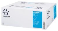 Lehtpaberrätik PAPERNET V-fold, 2-kih, 23x24,5cm, 266l, naturaalne