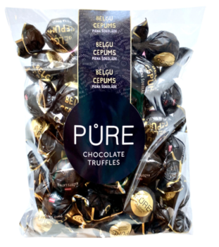 Piimašokolaadi trühvlid PURE Belgia küpsisekreemi täidisega, 500g