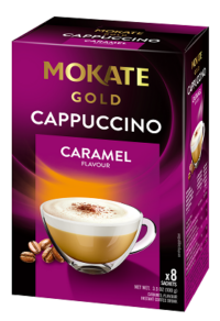 Cappuccino MOKATE GOLD kohvijook karamellimaitseline 12.5g x 8