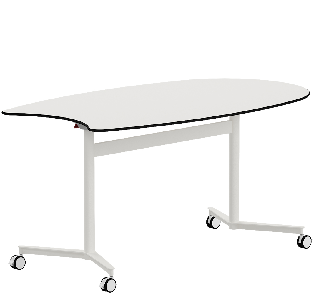Laud GRAU Twist Ovaalne, 155x90 (T4-T5-T6), valge