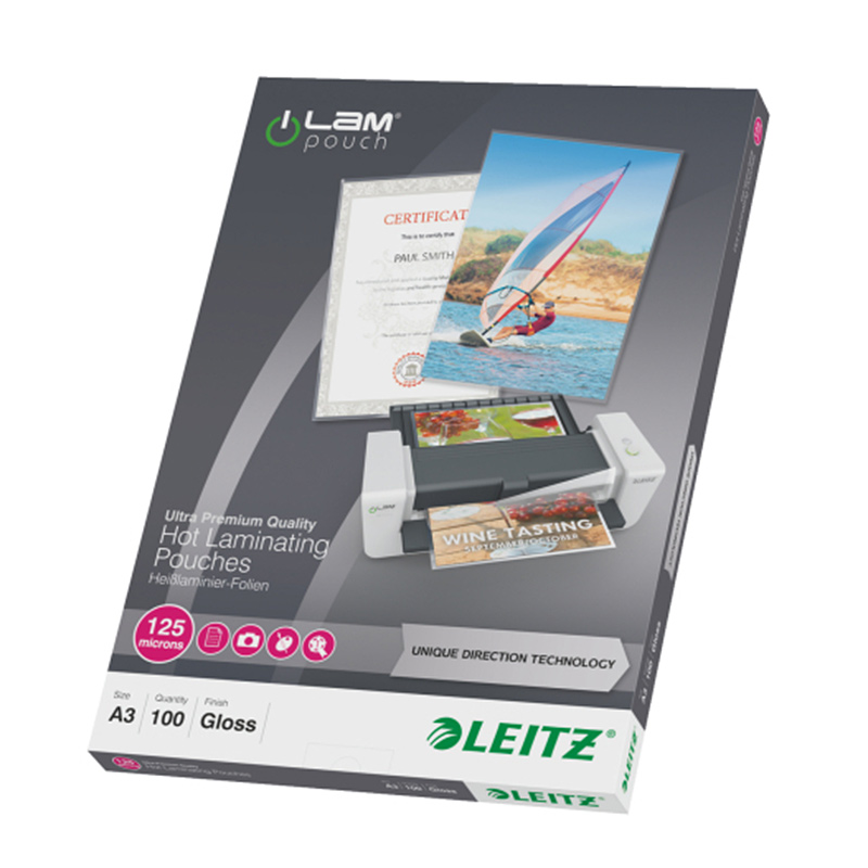 Lamineerimistaskud Leitz UDT A3, 125mic, 100tk