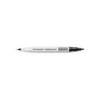 Marker permanentne Forpus kahe otsaga (0.6mm/1.0mm), must