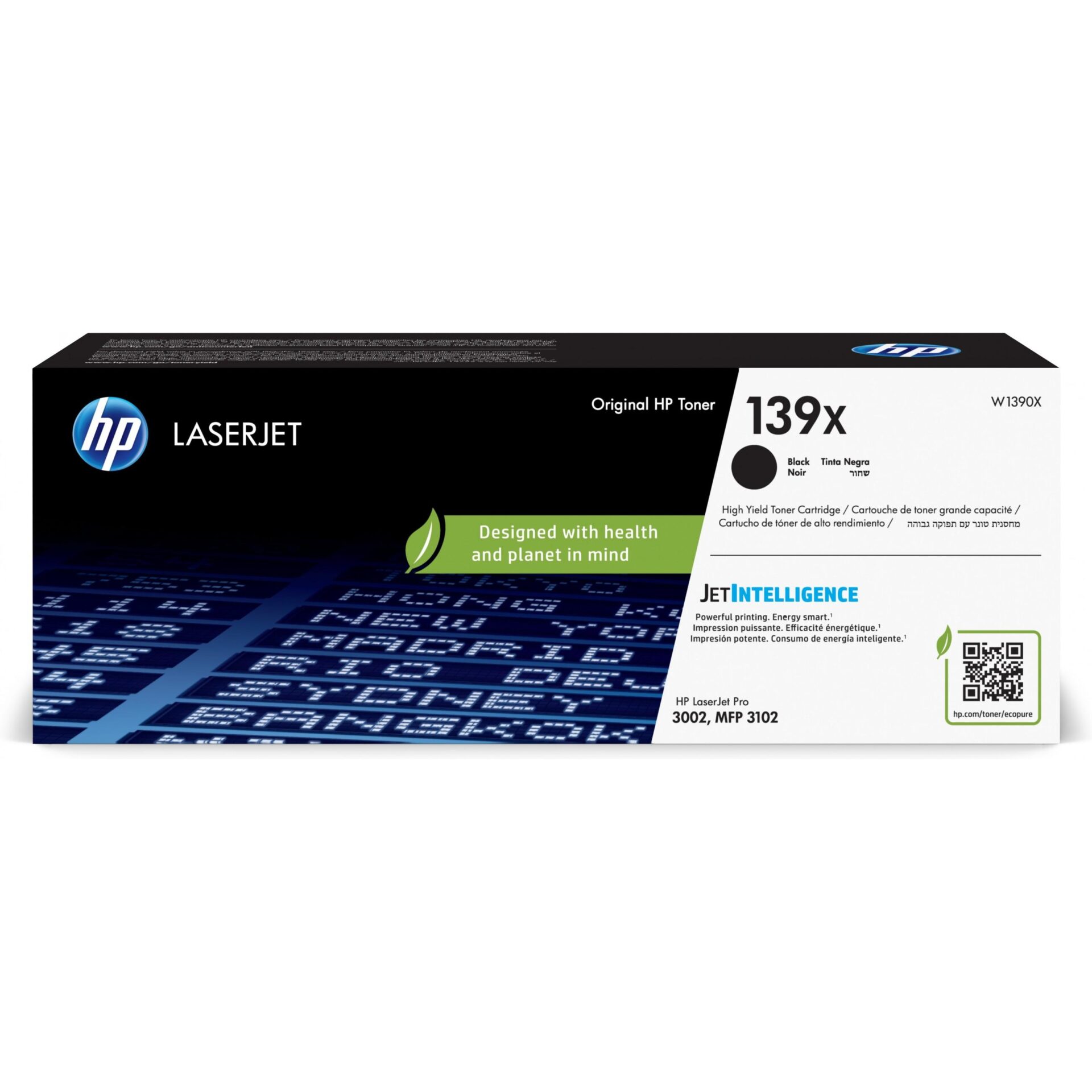 Toonerikassett HP No.139X (W1390X) BK must 4.000 lk OEM (originaal)