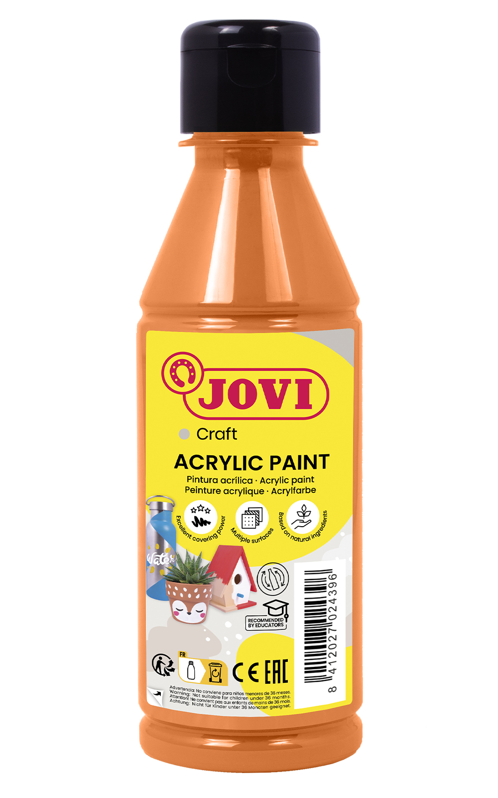 Akrüülvärv JOVI, 250ml, oranž