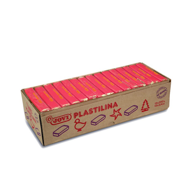 Plastiliin Jovi 350g, punane