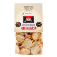 Traditsioonilised Itaalia kreekerid GOURMANTE Bruschette, oregano ja küüslauguga, 150g