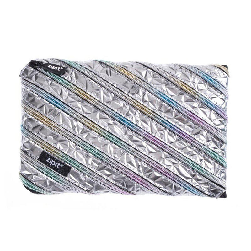 Pinal ZIPIT Metallic Jumbo Pouch, hõbedane
