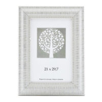 Pildiraam SAVEX 21x29,7cm, plast, valge ornamendiga