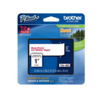 Markeerimislint Brother TZE-252, 24mm punane/valgel