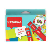 Õlikriidid NATARAJ, 90 mm pikad, 24 värvi