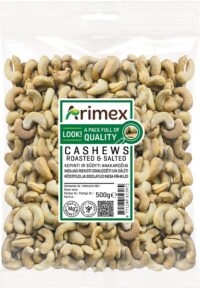 India pähklid ARIMEX röstitud, soolane, 500 g