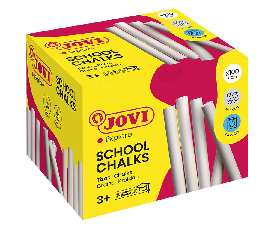 Kriit Jovi ümar, valge 100 tk