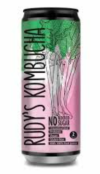 Karastusjook RUDY'S, Kombucha, rabarberimaitseline, 330ml, purk
