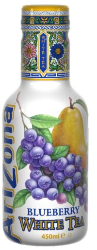 Valge tee jook ARIZONA, mustika 0,45 l PET