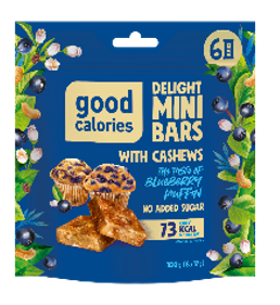 Mini batoonid GOOD CALORIES mustika muffini maitselised 17gx 6