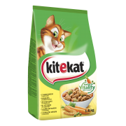 Kassitoit KITEKAT kuiv kanaliha ja köögiviljadega, 1,8 kg