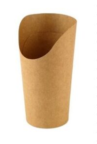 Friikartuli korv KRAFT, papp, D 6 cm, H 13,5 cm, 50 tk
