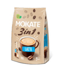 Kohvijook MOKATE 3in1 Latte , kott 150g (15g x 10)