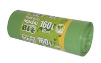 Prügikotid BIO 160 L, 85 x 110 cm, HDPE Clean&Green , 50mic, 10tk/rll roheline