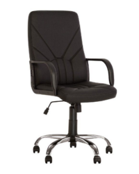 Juhitool Nowy Styl Manager Tilt Chrome ECO30, must kunstnahk