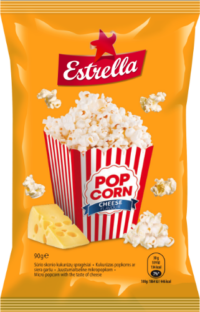 Mikropopkorn ESTRELLA juustumaitseline, 90g